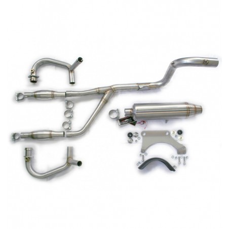 Exhaust system 2in1 stainless steel with cat
