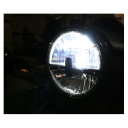 Headlight insert LED inlay black