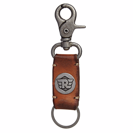 Brown Royal Enfield Leather Key Chain