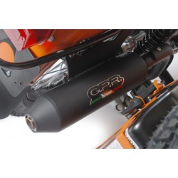 Auspuffanlage GPR 2in1 schwarz ohne Kat u. Krümmer 2009 - 2020