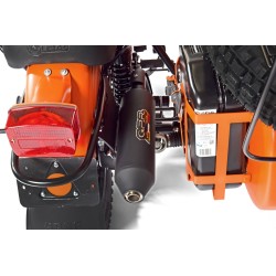 Auspuffanlage GPR 2in1 schwarz ohne Kat u. Krümmer 2009 - 2020