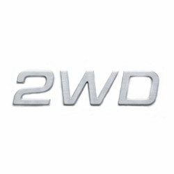 2WD Sticker silver