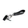 Ural Gürtelschlaufen-Schlüsselanhänger Leder mit Karabiner