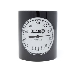 Keramiktasse schwarz Ural Tacho