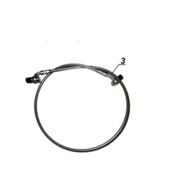 Brake hose steel flex front