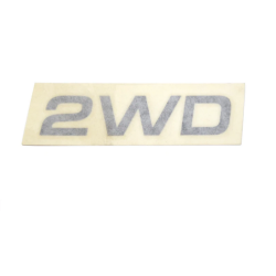 2WD sticker black