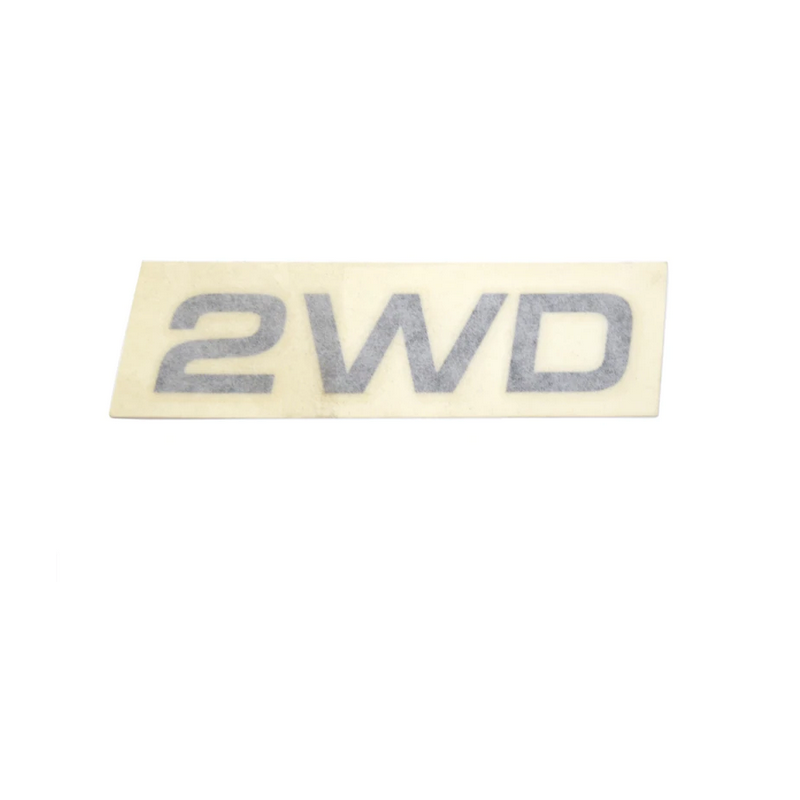 2WD sticker black