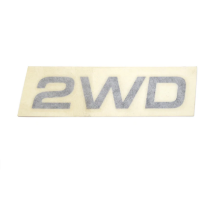 2WD sticker black