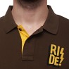 Royal Enfield Polo Shirt RIDE! braun