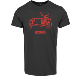 T-shirt black with Ural in red