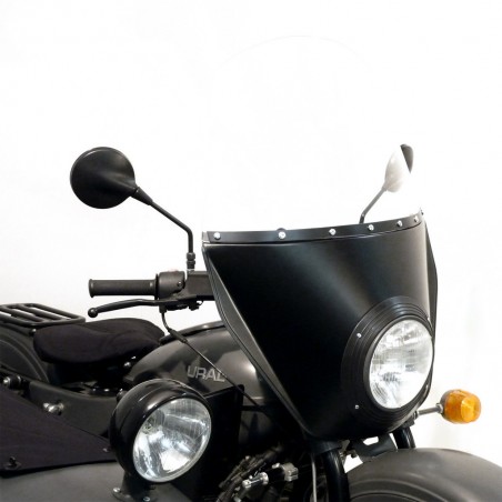 Windshield Metal fairing, black glossy