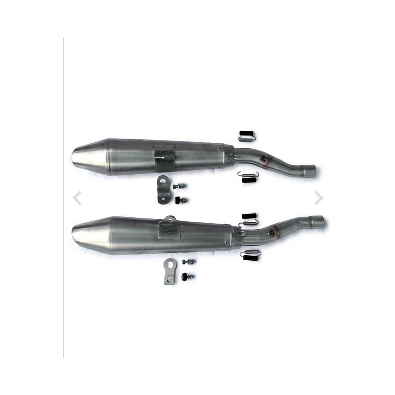 2in2 slip on exhaust system, low, satin from 2021