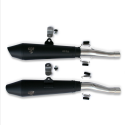 2in2 slip on exhaust system, low, black from 2021