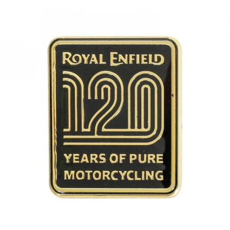 120 Year Lapel Pins Black Gold