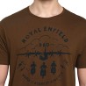 Royal Enfield T-Shirt DBO World´s highest Airstrip braun