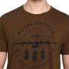 T-Shirt Royal Enfield DBO World´s highest Airstrip, brown