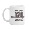 Royal Enfield 120th Anniversary Keramik Tasse weiß