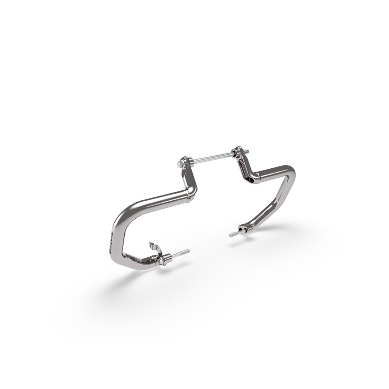 Silver Compact Engine Guards Super Meteor 650