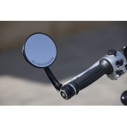 BAR END MIRRORS, BLACK