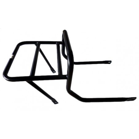 Luggage rack behind passenger seat, black