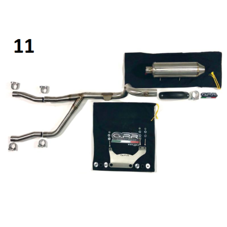 Auspuffanlage GPR 2in1 Edelstahl ohne Kat u. Krümmer