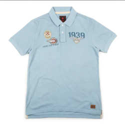 Royal Enfield Polo T-Shirt Dispatch Rider Sea Blue