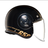 Royal Enfield Bobber Jet Helmet SUPER METEOR 650 SPIRIT GOLD HELMET - BLACK