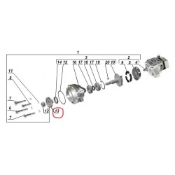 Driving timing gear set Herzog