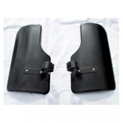 Leg guards/knee protectors steel sheet black