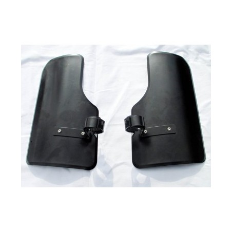 Leg guards/knee protectors steel sheet black