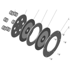 Clutch intermediate plate from 2002