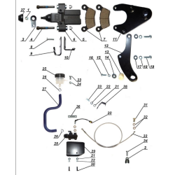 Brake hose rear up to 2018