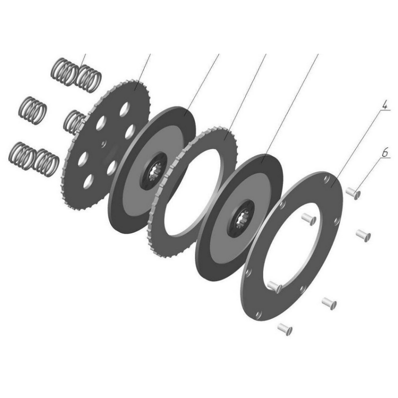 LT EVO Reibbelag Racing für 5-Lamellen Kupplung** - - Fein LT EVO Reibbelag Racing für 5-Lamellen Kupplung** - - Fein