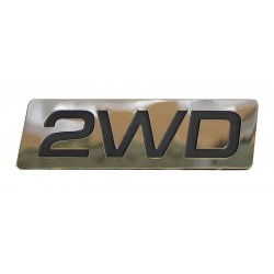 2WD sticker chrome