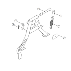 Main Stand/Centerstand-Set Continental GT