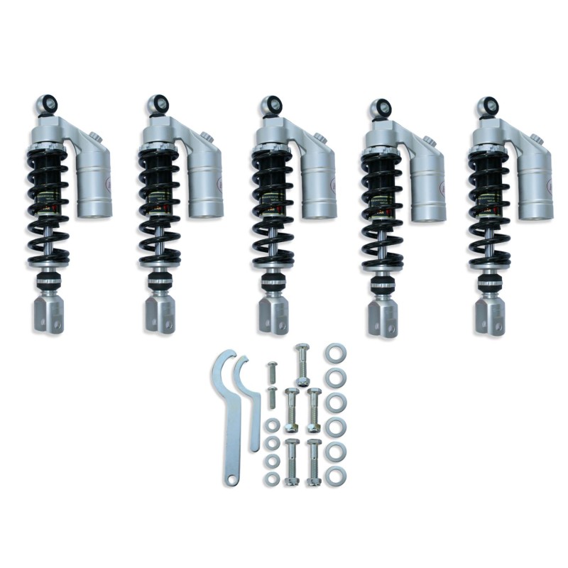Set (5 pieces) HCS shock absorber silver