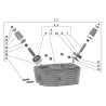 Manifold stud M 8 x 20