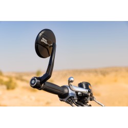 BAR END MIRRORS, BLACK