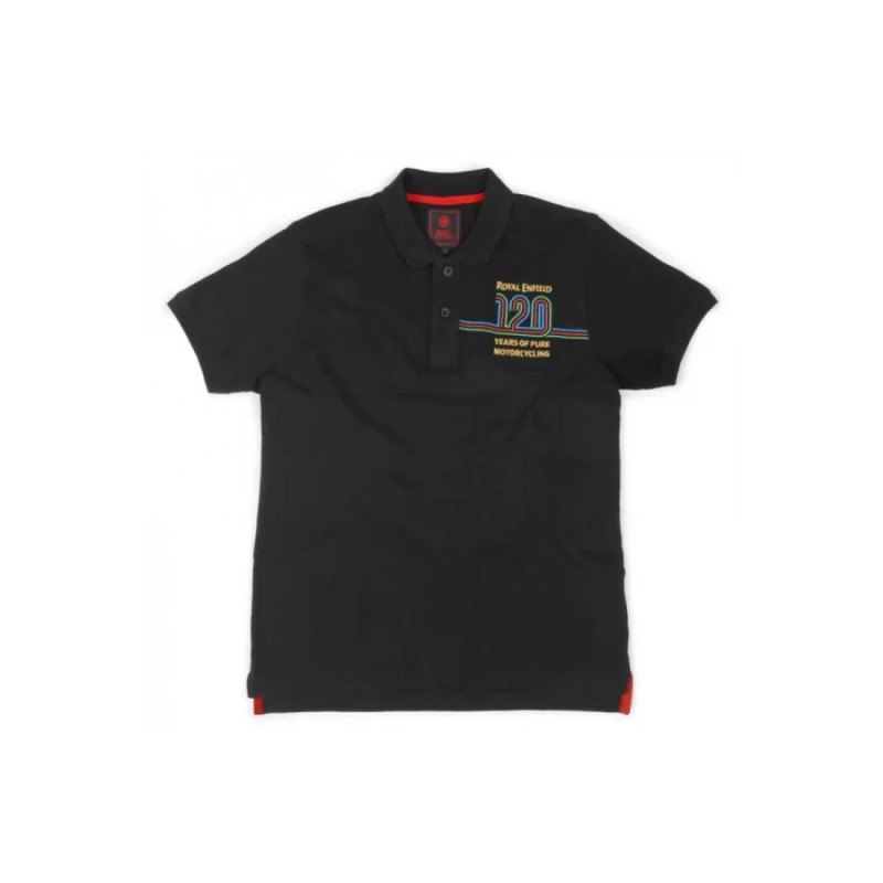 Royal Enfield 120th black polo shirt