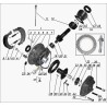 Shaft seal Final drive bearing nut Ural from 07/2005