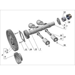 Tappet guide with tappet assembly Ural 2014 - 2018