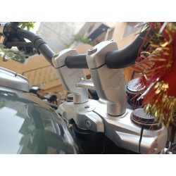 Handlebar riser 35mm silver Super Meteor 650
