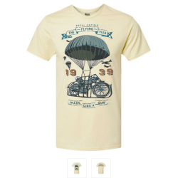 Royal Enfield T-Shirt Flying Flea beige