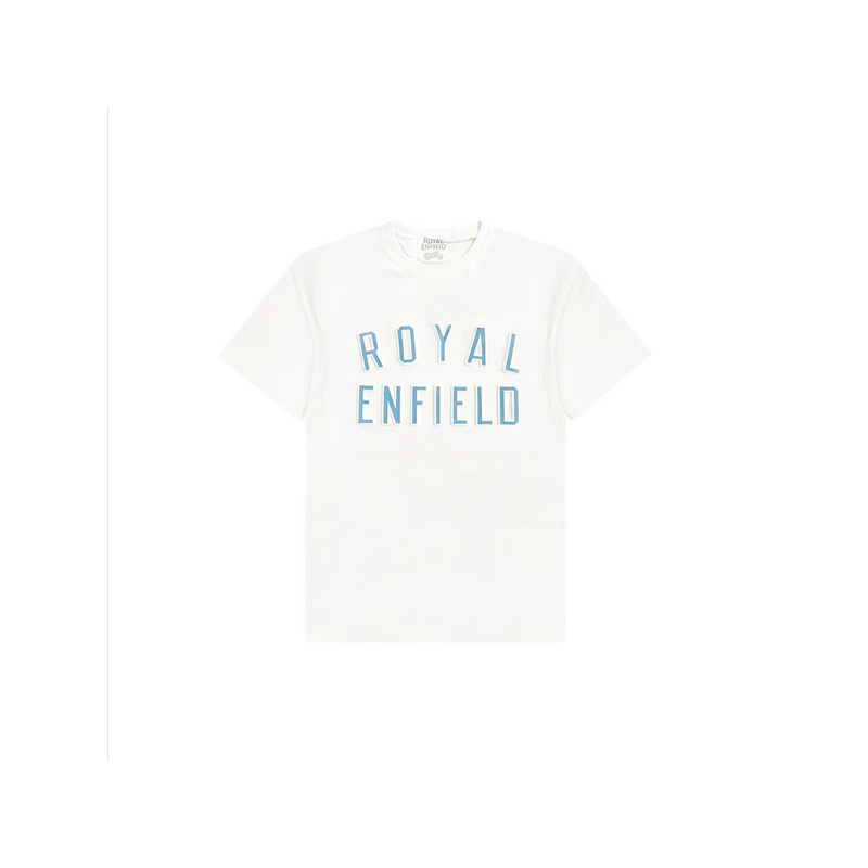 Royal Enfield T-Shirt lb RAISED weiß