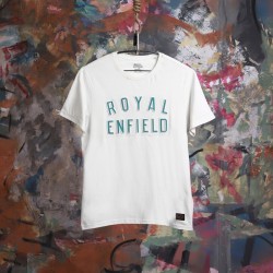 Royal Enfield T-Shirt lb RAISED weiß