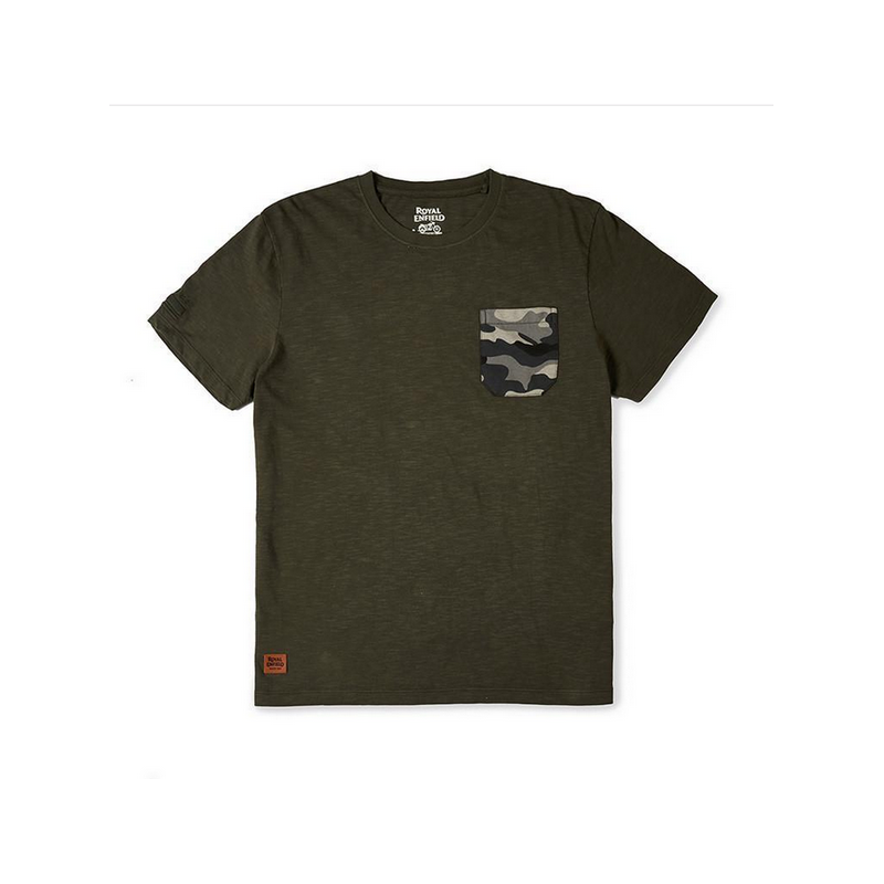 Royal Enfield T-Shirt CAMO MLG Dark Olive