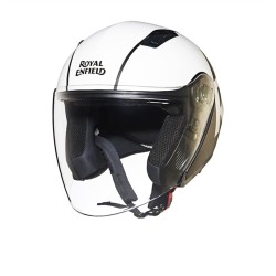 Royal Enfield Jet Helm Lightwing schwarz & weiß