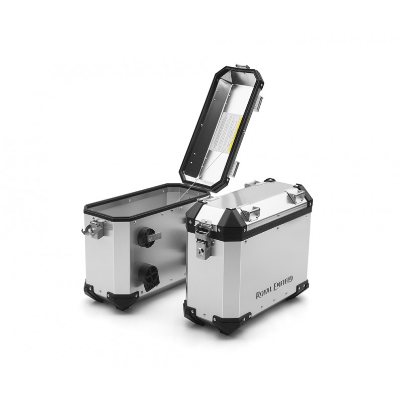 Aluminium motorcycle panniers top