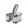 ALUMINIUM PANNIER, PAIR, 26L, SILVER