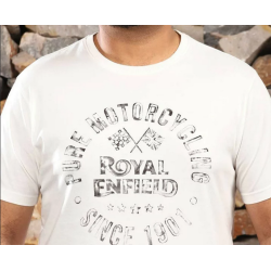 Royal Enfield T-Shirt weiß Pure Motorcycling